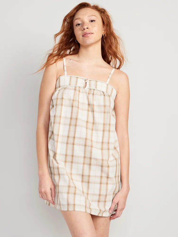 Printed Smocked Cami Nightgown