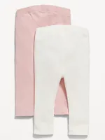 Unisex Rib-Knit U-Shape Leggings 2-Pack for Baby