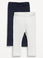 2-Pack Unisex Rib-Knit Leggings for Baby