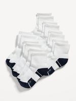 Go-Dry Quarter Crew Socks 7-Pack for Boys