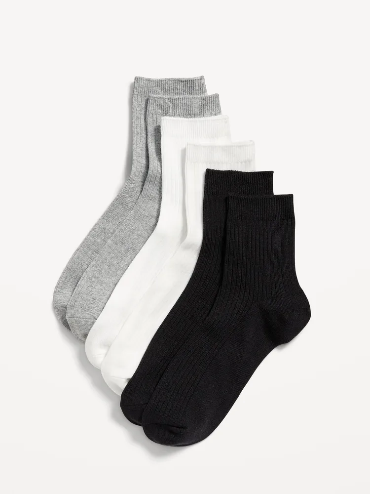 Quarter Crew Socks 3-Pack