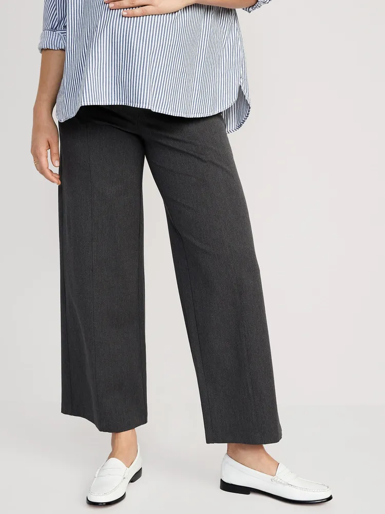 Maternity Full-Panel Pixie Wide-Leg Pants