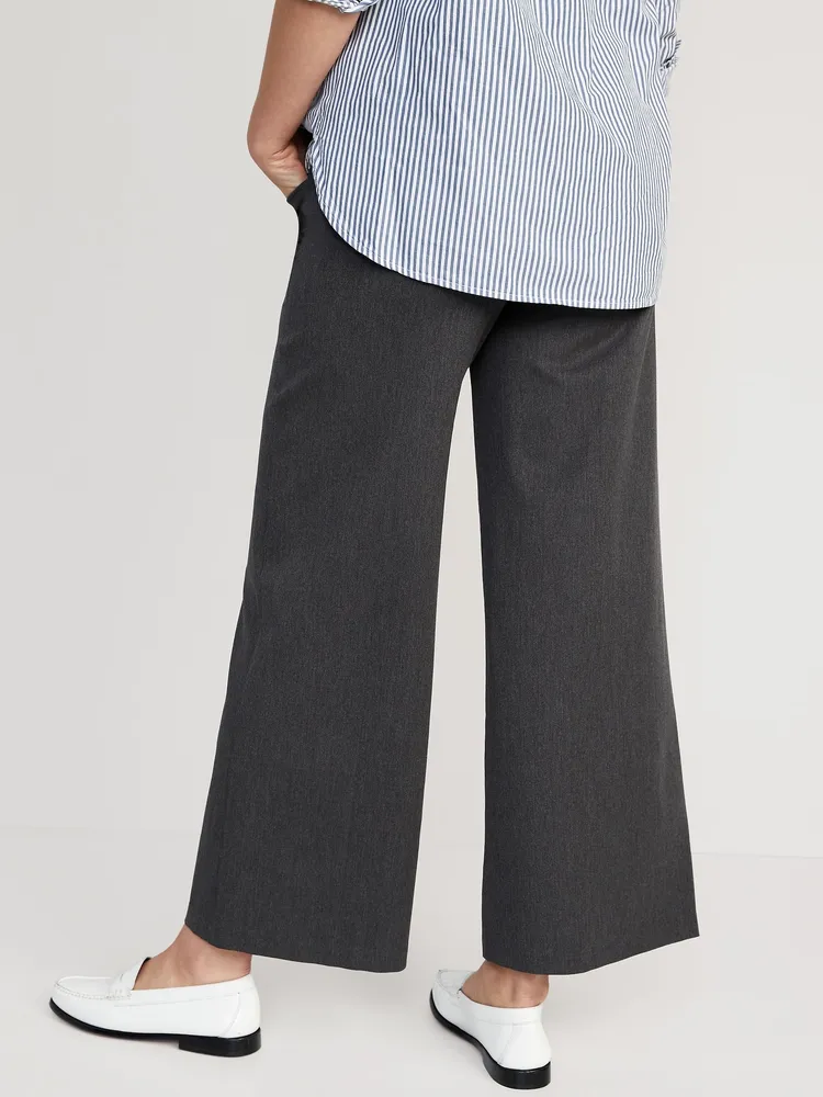 Maternity Full-Panel Pixie Wide-Leg Pants