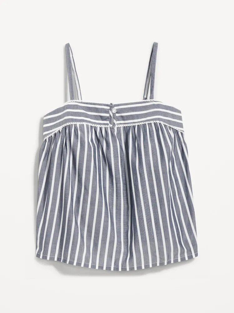 Old Navy Striped Smocked Pajama Cami Swing Top for Women