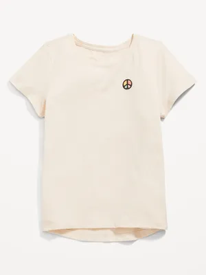 Softest Scoop-Neck Graphic T-Shirt for Girls