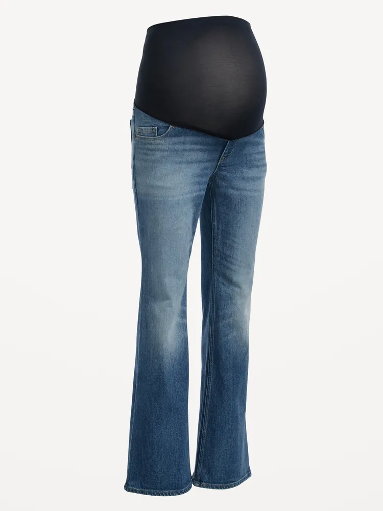 Maternity Full-Panel Flare Jeans