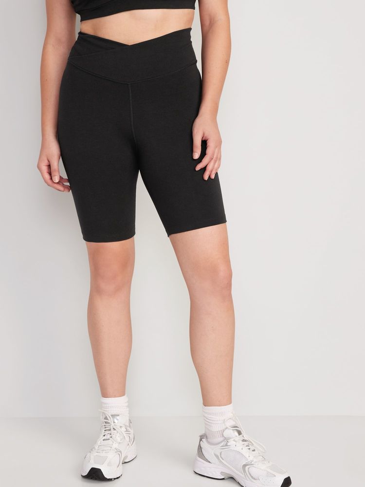 Extra High-Waisted PowerChill Biker Shorts -- 8-inch inseam