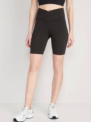 Extra High-Waisted PowerChill Biker Shorts -- 8-inch inseam