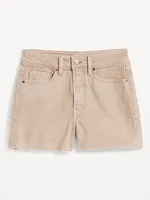 High-Waisted OG Straight Jean Cut-Off Shorts -- 3-inch inseam