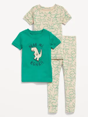 Pyjama 3 pièces à coupe ajustée unisexe pour Tout-petit et Bébé