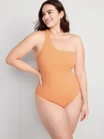 One-Shoulder Pucker Swimsuit for Women