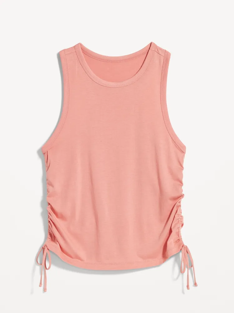 UltraLite Ruched Tie Tank Top