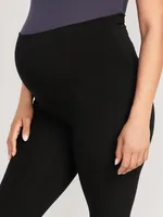 Maternity Rollover-Waist PowerChill 7/8-Length Leggings