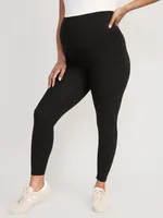 Maternity Rollover-Waist PowerChill 7/8-Length Leggings