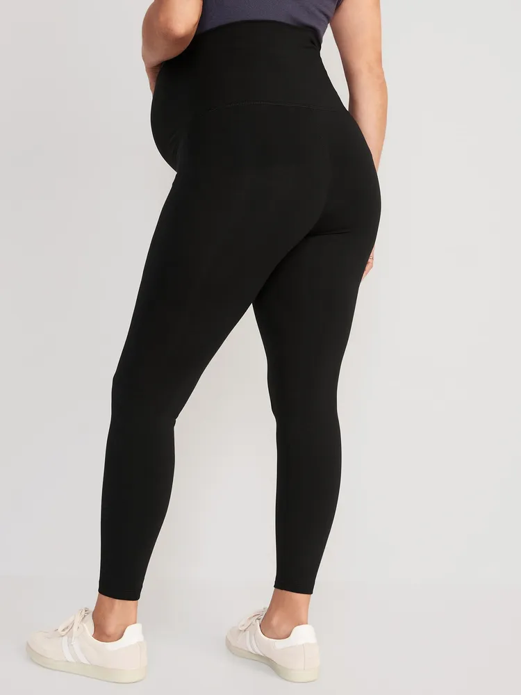 Maternity Rollover-Waist PowerChill 7/8-Length Leggings