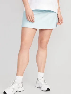 Maternity Rollover-Waist PowerSoft Skort