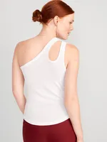 UltraLite All-Day One-Shoulder Cutout Tank Top