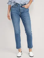 High-Waisted Button-Fly OG Straight Ankle Jeans