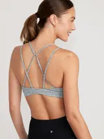 Light Support Strappy Sports Bra