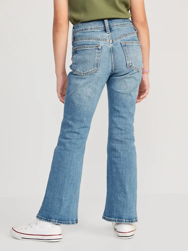 High-Waisted Built-In Tough Flare Jeans for Girls