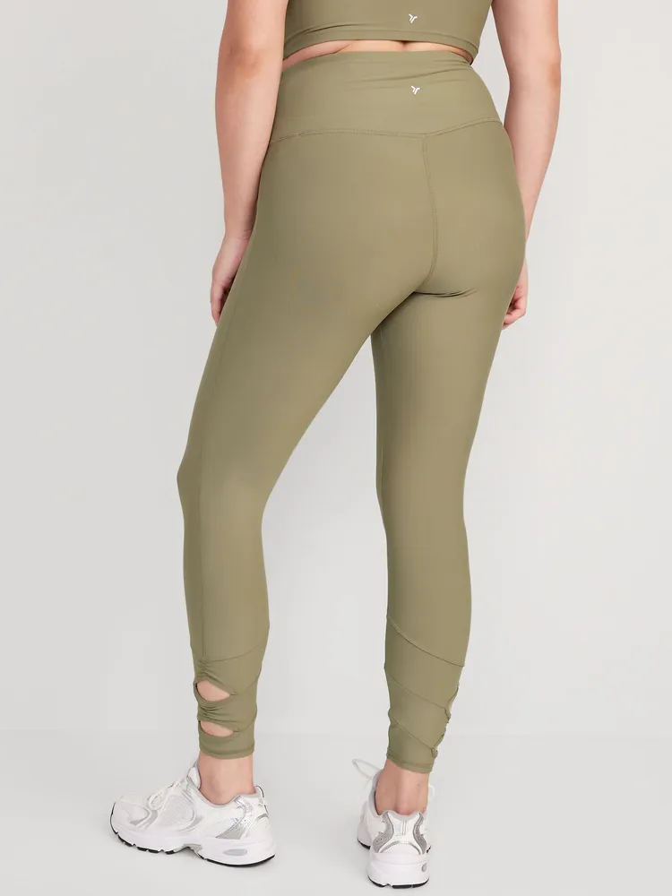 Old Navy High-Waisted PowerSoft 7/8 Cutout Leggings