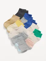 Unisex Ankle Socks 10-Pack for Toddler & Baby