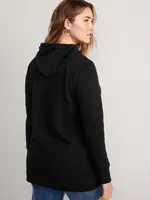 Maternity Cross-Front Nursing Pullover Hoodie