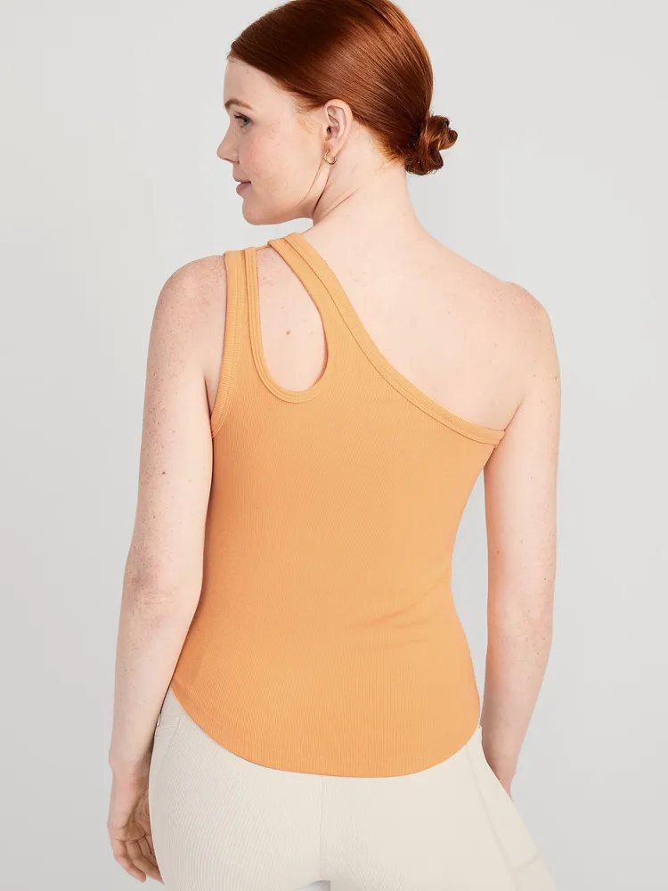 UltraLite All-Day One-Shoulder Cutout Tank Top
