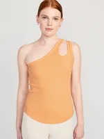 UltraLite All-Day One-Shoulder Cutout Tank Top