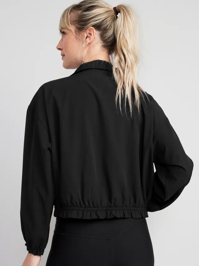 Lightweight Cropped Nylon Jacket