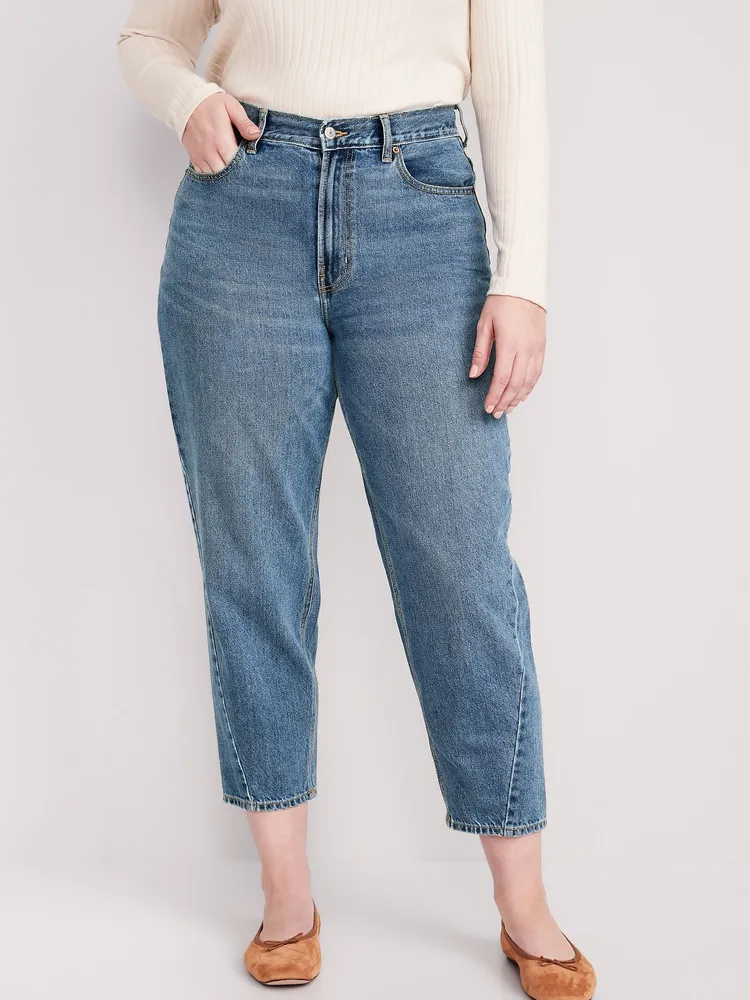 Extra High-Waisted Balloon Ankle Jeans