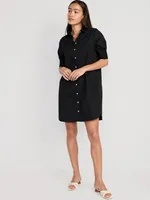 Short-Sleeve Shirt Dress