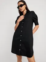 Short-Sleeve Shirt Dress