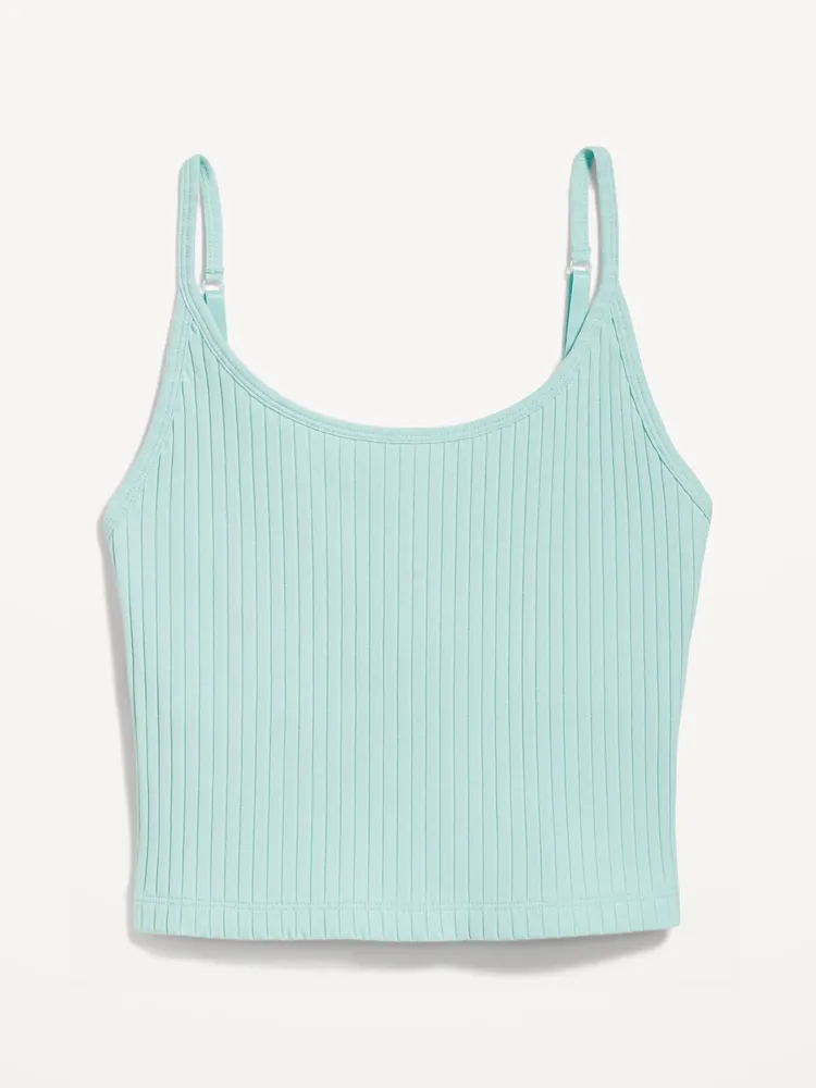 Rib-Knit Crop Tank Top