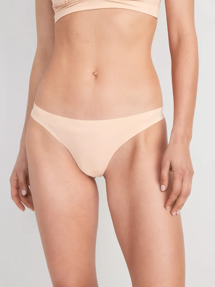 Mid-Rise Lace Bikini Underwear for Women