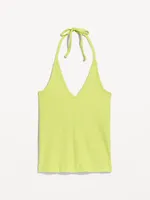 Ribbed Halter Top