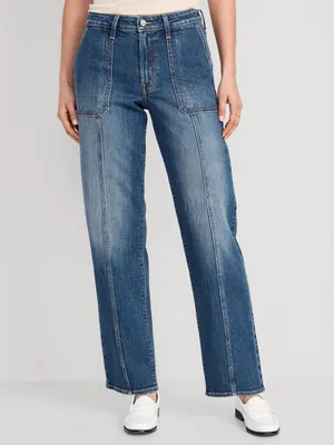 High-Waisted OG Loose Utility Jeans for Women