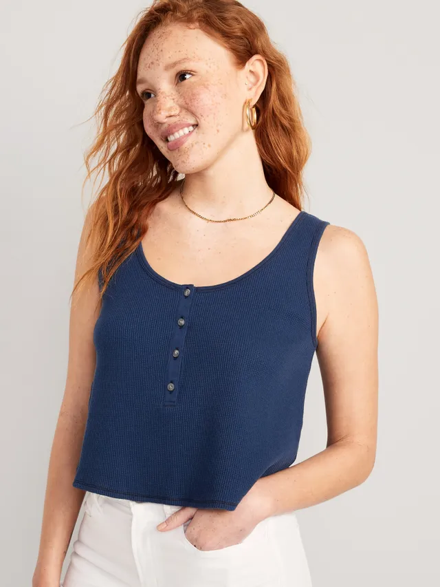 Vintage Cropped Tank Top for Women
