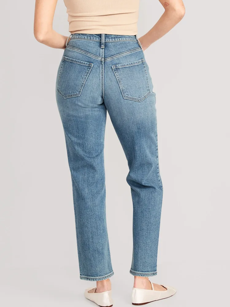 Old Navy Curvy High-Waisted OG Loose Ripped Jeans for Women