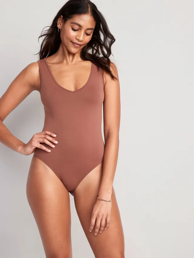 Seamless Ribbed Sleeveless Bodysuit