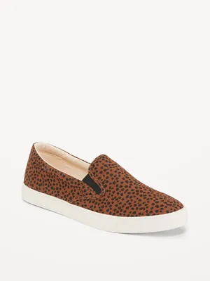 Canvas Slip-On Sneakers for Women