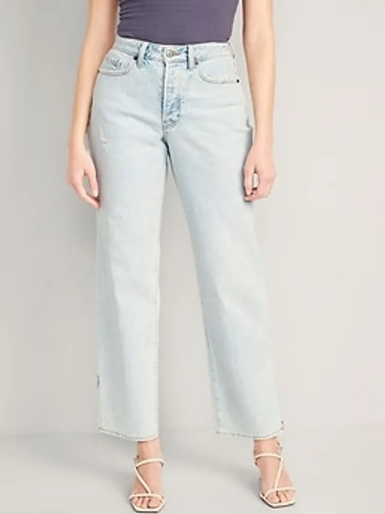 hårdtarbejdende Tredive Bloom Old Navy Curvy Button-Fly High-Waisted OG Loose Side-Split Jeans for Women  | Upper Canada Mall