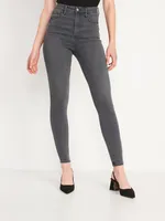 Higher High-Waisted Rockstar 360° Stretch Gray-Wash Super Skinny Jeans