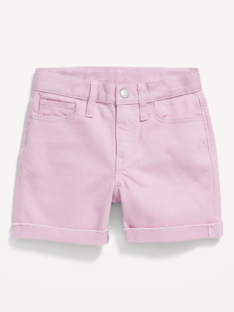 Old Navy High-Waisted Rolled-Cuff Twill Midi Shorts for Girls