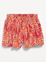 Matching Printed Smocked-Waist Pull-On Shorts for Baby