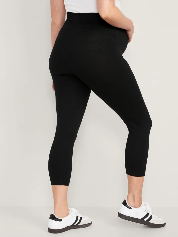 Old Navy Maternity 2-Pack Full-Panel Cropped Jersey Leggings