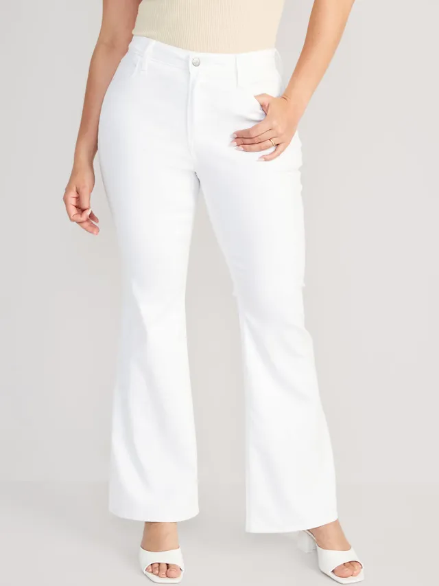 White Bell Bottoms Pants for Women, Flared Pants Women, White High Waist  Trousers for Women -  Canada