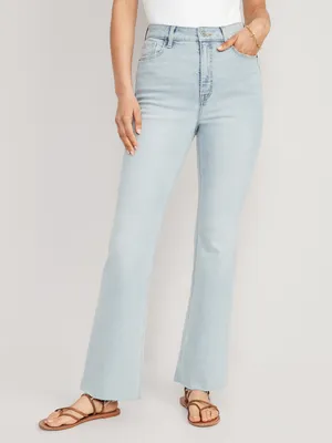 Higher High-Waisted Cut-Off Flare Jeans for Women