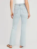 Higher High-Waisted Cut-Off Flare Jeans for Women