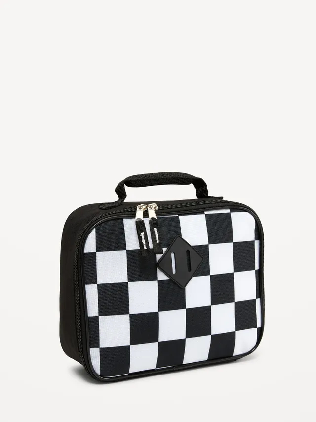 OMG Accessories Shark Checkerboard Lunch Bag